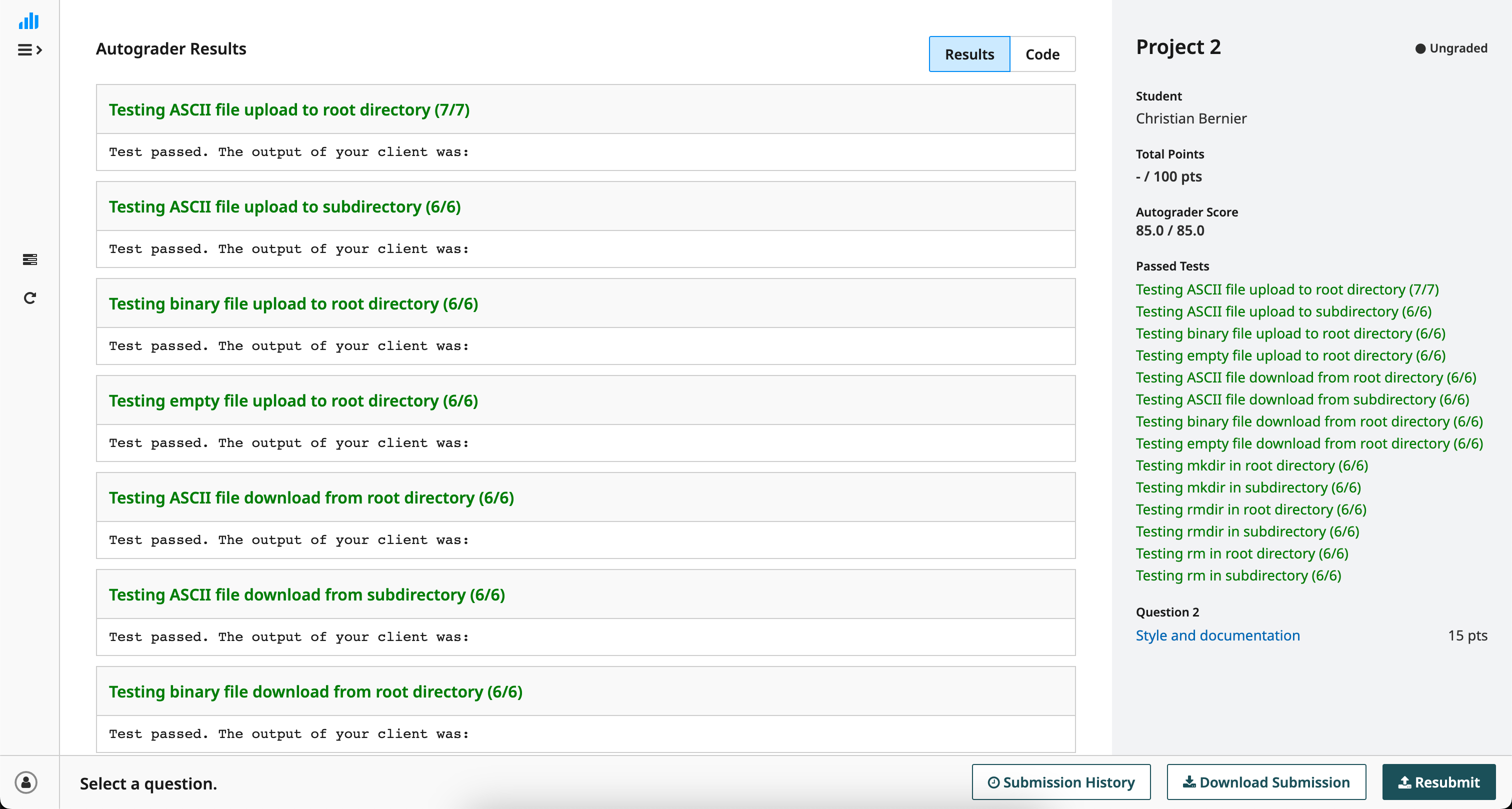 Project 2: Done!