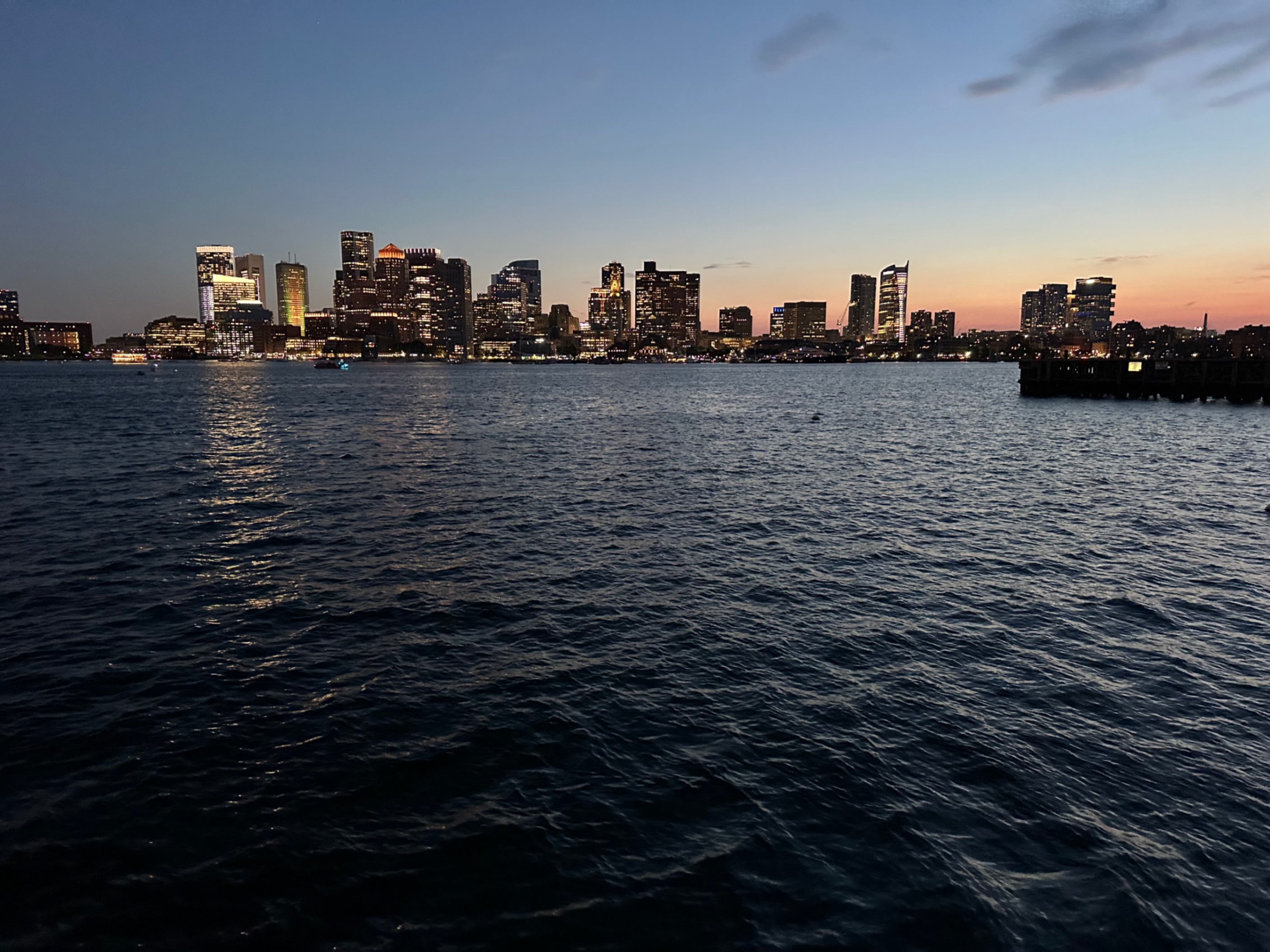 Boston at dusk