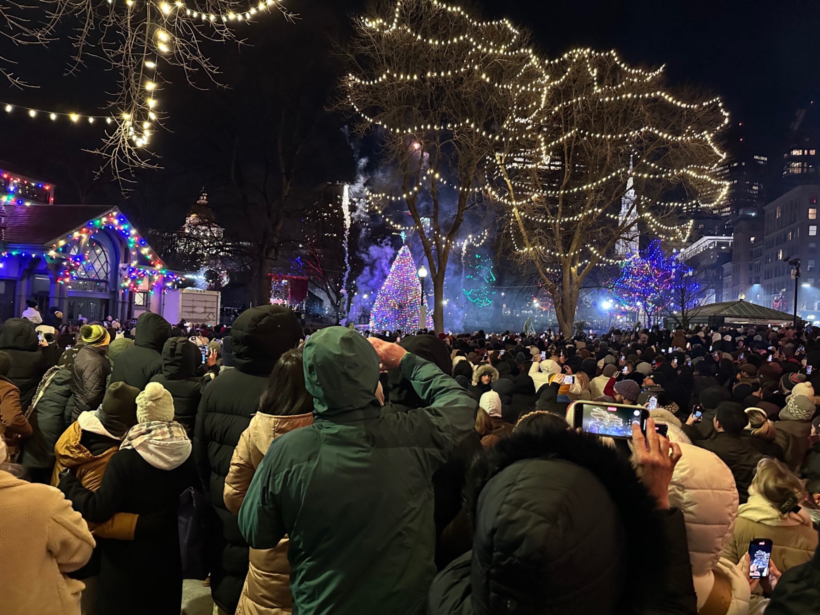 Boston Christmas tree lighting!