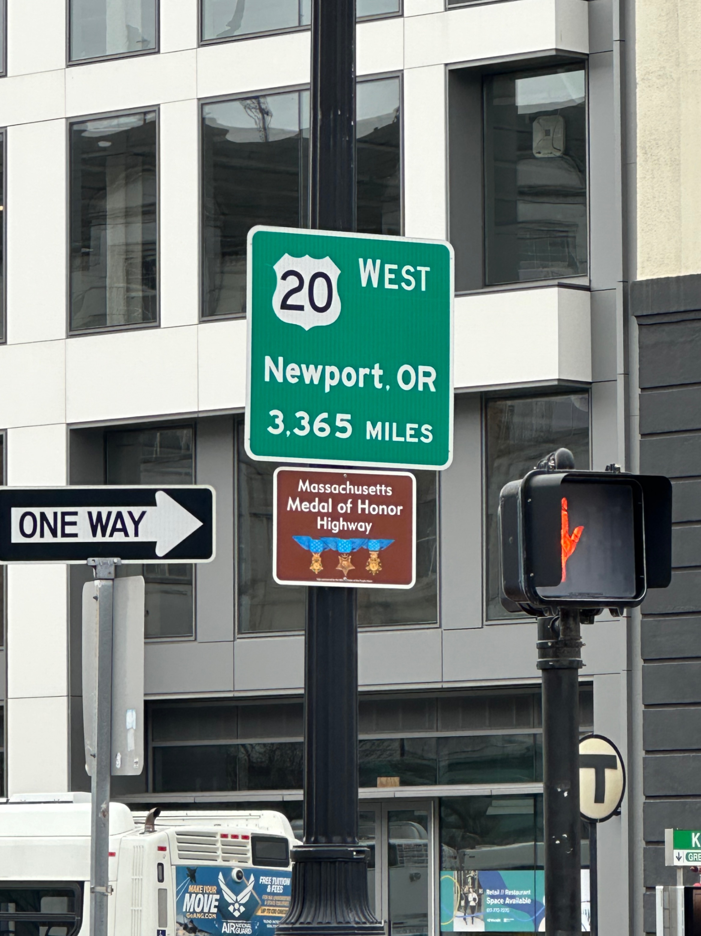 Eastern end of the longest road in the United States